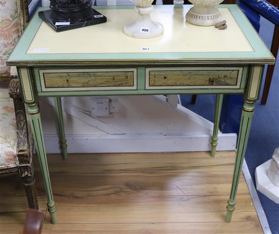 A painted side table W.83cm